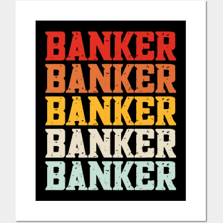 Funny Loan Officer Retro Vintage banker Posters and Art